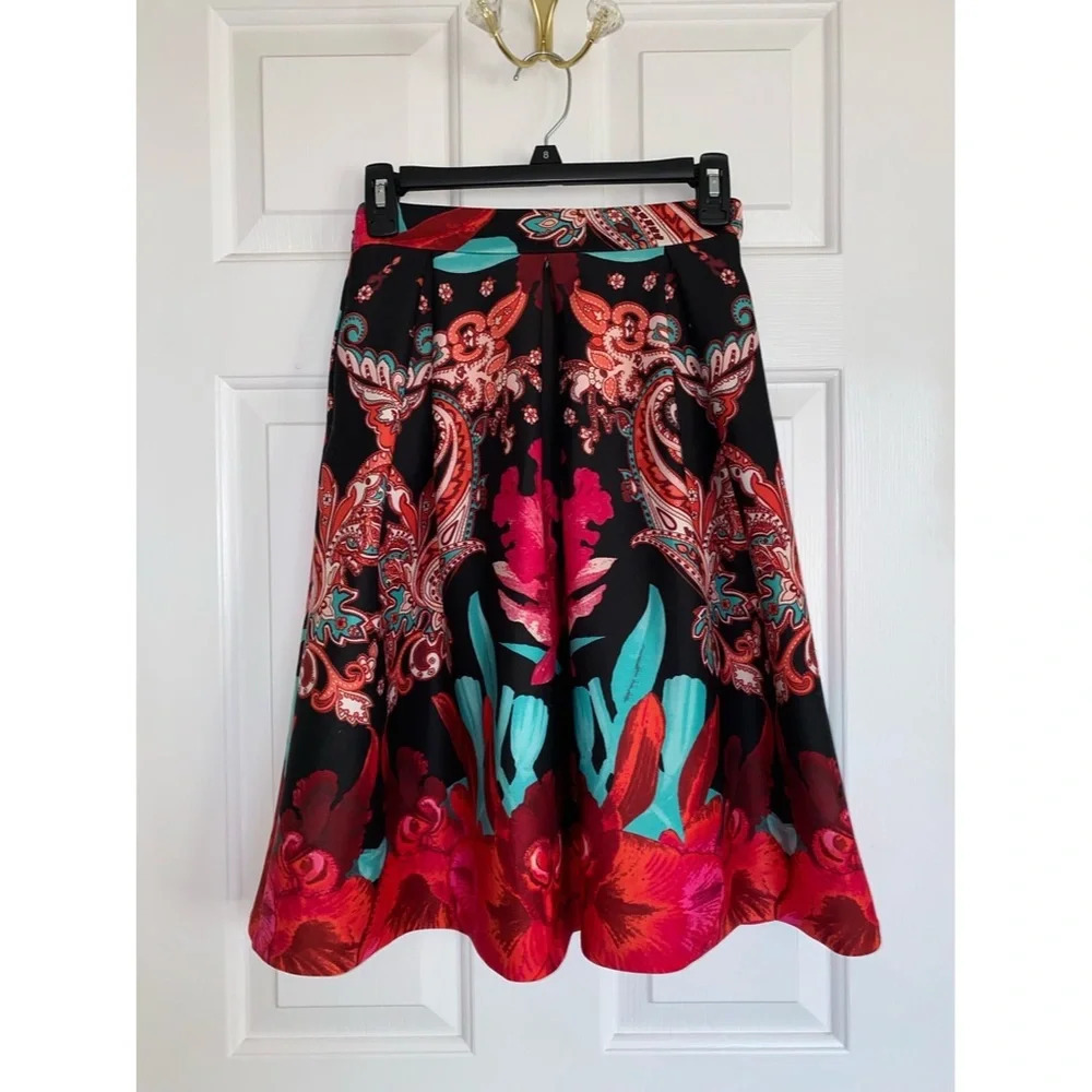 New York & Company A Line Knee Length Skirt - Picture 2 of 4